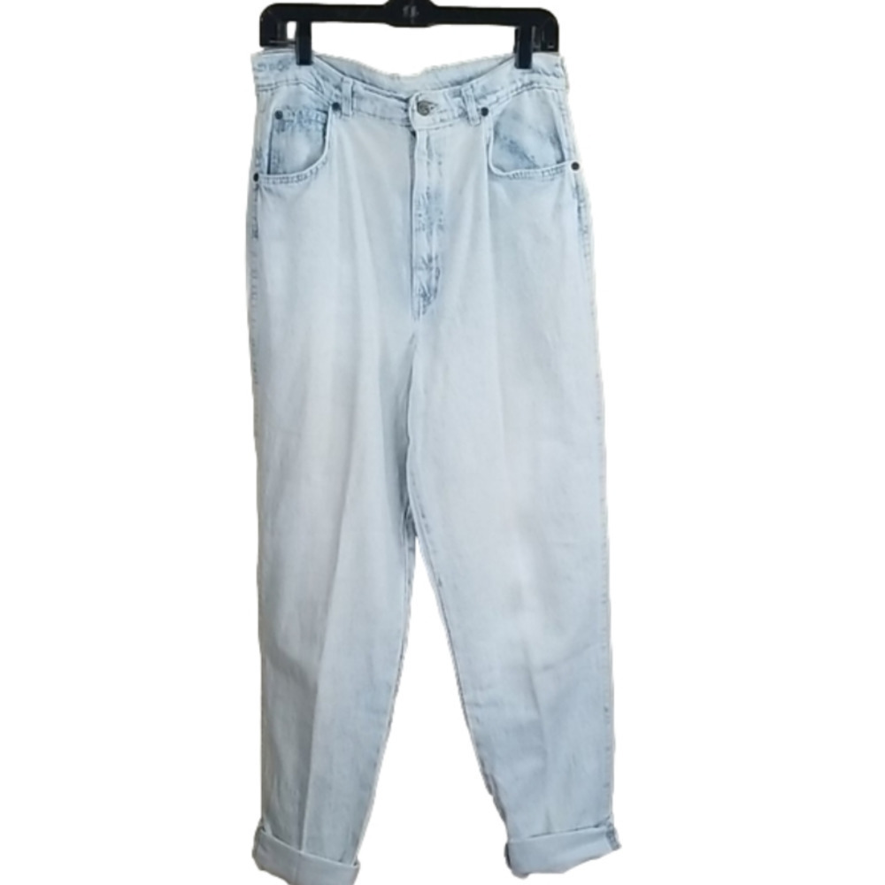 𝅺VINTAGE Chic acid wash Mom Jeans Tall